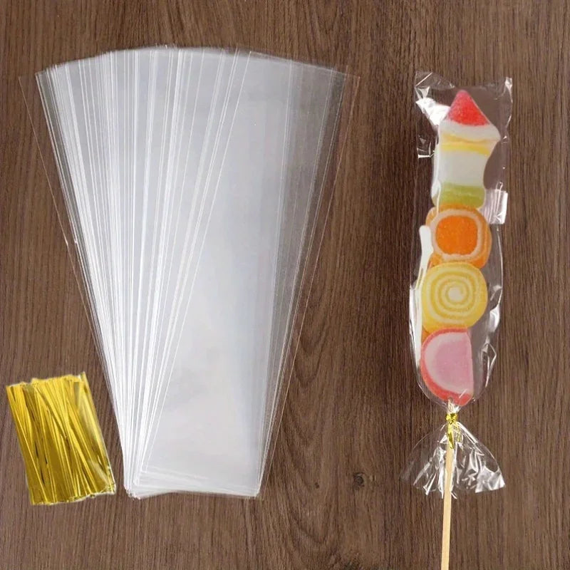 50pcs Transparent Candy Bags - OPP Plastic Packaging