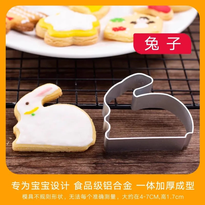 Aluminium Alloy Cat-Shaped Cookie Cutter