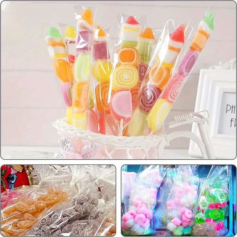 50pcs Transparent Candy Bags - OPP Plastic Packaging