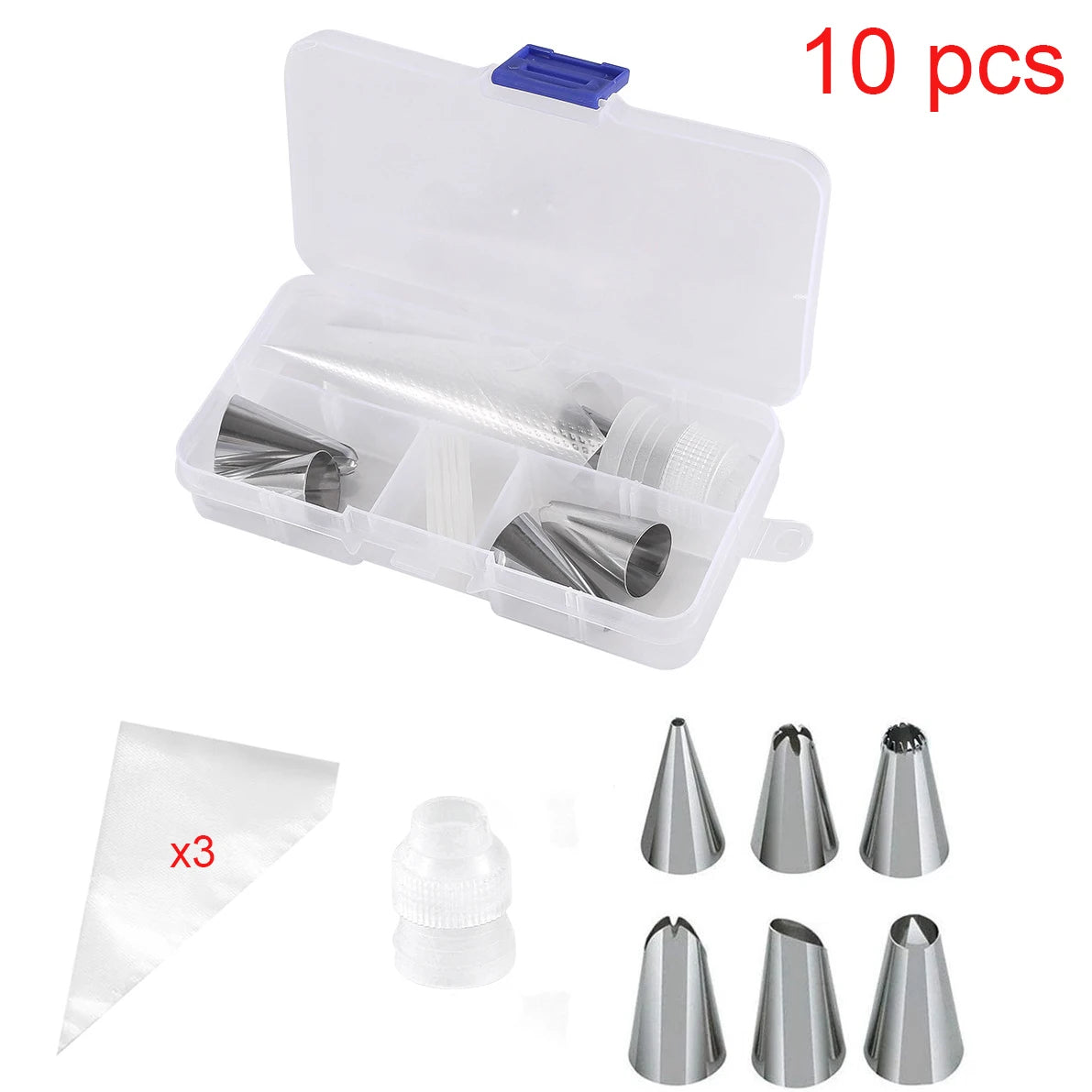 Professional Pastry Piping Nozzles Set for Icing,Cakes & Cupcakes