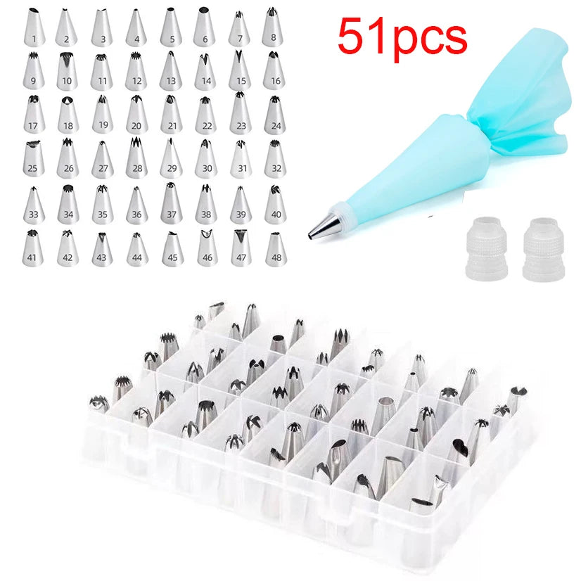 Professional Pastry Piping Nozzles Set for Icing,Cakes & Cupcakes