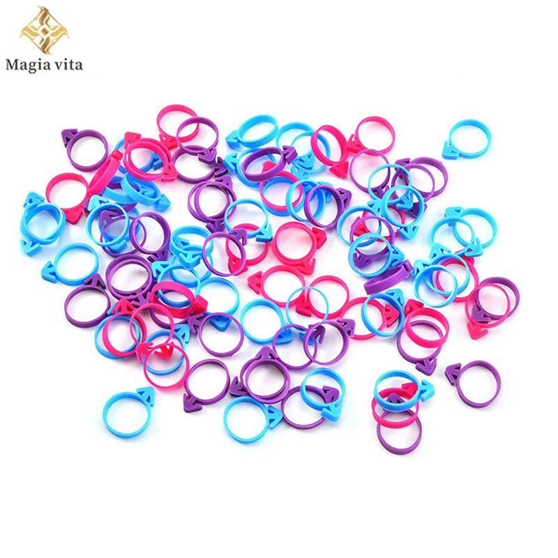 Reusable Silicone Icing Bag Ties – 10 Pcs Fixed Rings for Cake Decorating