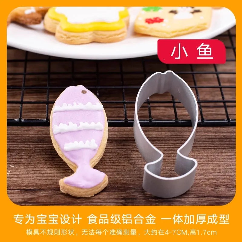 Aluminium Alloy Cat-Shaped Cookie Cutter