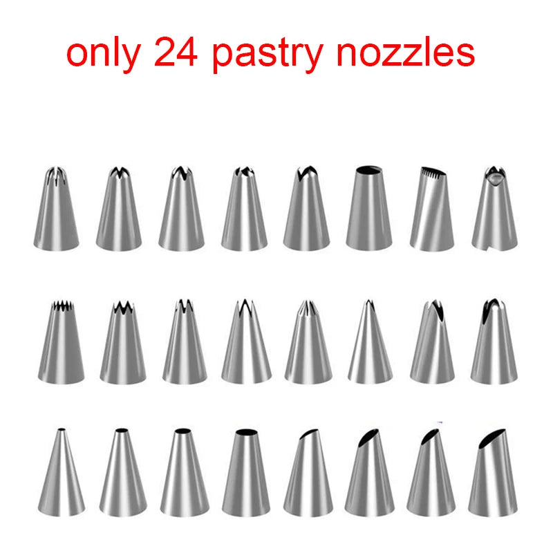 Professional Pastry Piping Nozzles Set for Icing,Cakes & Cupcakes