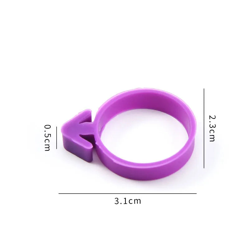 Reusable Silicone Icing Bag Ties – 10 Pcs Fixed Rings for Cake Decorating