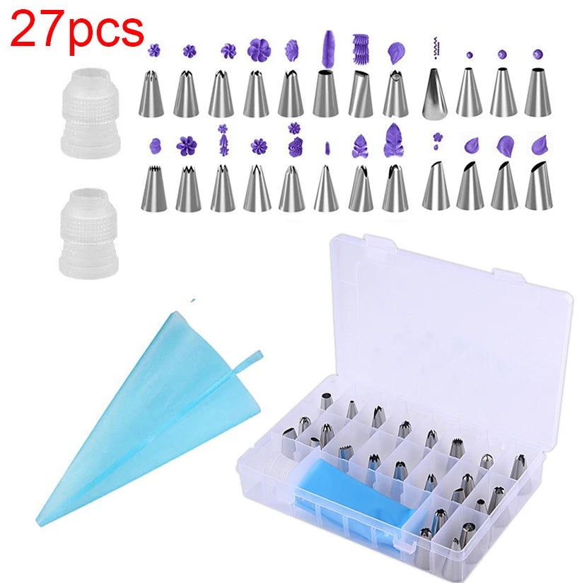 Professional Pastry Piping Nozzles Set for Icing,Cakes & Cupcakes