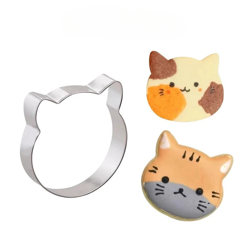 Aluminium Alloy Cat-Shaped Cookie Cutter