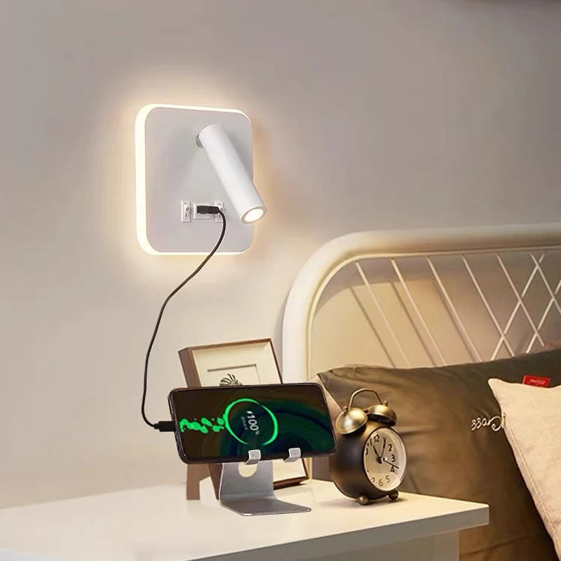 WallBeam: Lámpara de pared LED recargable con USB